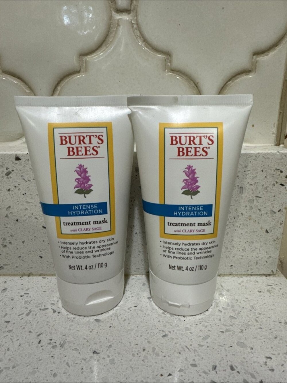 2-Burt's Bees Intense Hydration Treatment Mask w/ Clary Sage 4 Oz